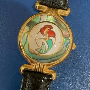 Little Mermaid Gold and Black Watch Walt Disney World Collector Limited Edition